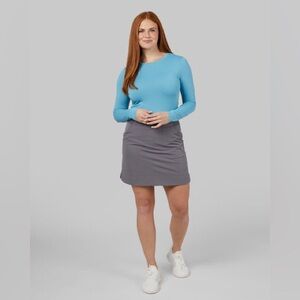 32 Degrees Women’s Stretch Woven Skort Cream Size XXL (20) Pockets